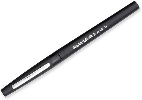 Pennarello Flair/nylon Punta Fibra M 1,1 - Nero - 2