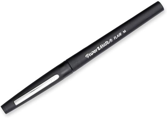 Pennarello Flair/nylon Punta Fibra M 1,1 - Nero - 2