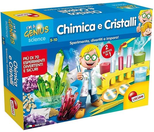 Lisciani piccolo genio 2 in 1 chimica e cristalli - 2