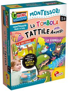 Giocattolo Montessori Plus Tombola Tattile degli Animali Lisciani