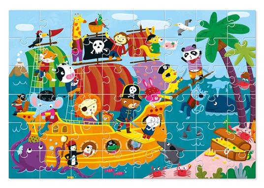 Ludattica Giant Puzzle 48 Pcs La Nave Dei Pirati