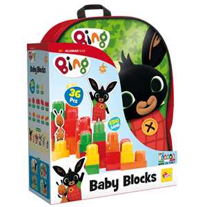 Giocattolo Bing Zainetto Baby Blocks Rosso Lisciani
