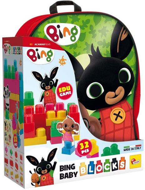 Bing Zainetto Baby Blocks Rosso