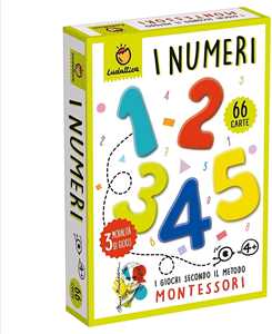 Giocattolo Numeri. Carte Montessori. Giochi di carte Ludattica