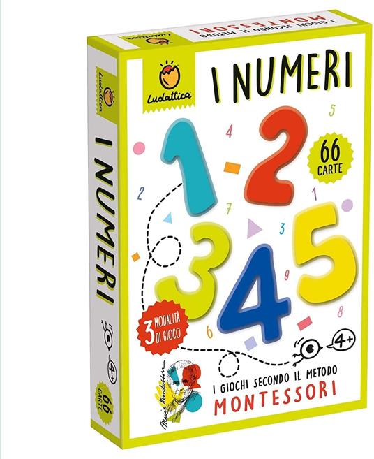 Numeri. Carte Montessori. Giochi di carte