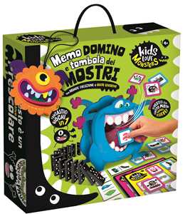 Giocattolo Kids Love Monsters Domino, Tombola e Memo Dei Mostri Lisciani