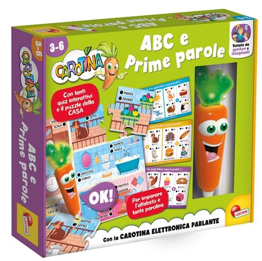 Carotina Penna Parlante Blister Abc E Prime Parole - Lisciani - Educativi prescolari - Lettura e scrittura - Giocattoli | IBS
