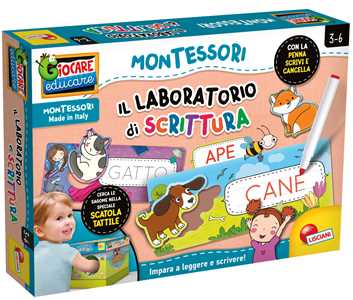 Giocattolo Montessori Maxi Laboratorio Di Scrittura Lisciani