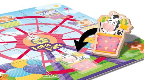 Montessori Legno Puzzle Luna Park - 4