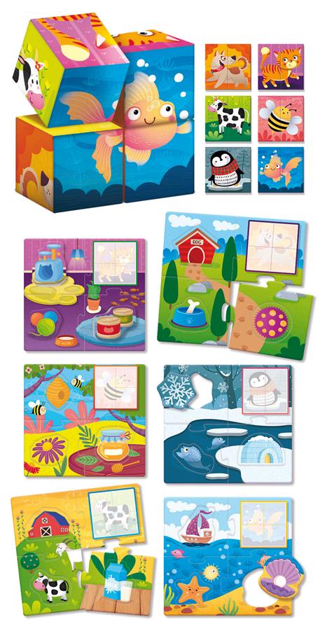 Montessori Legno Cubes And Logic - 2