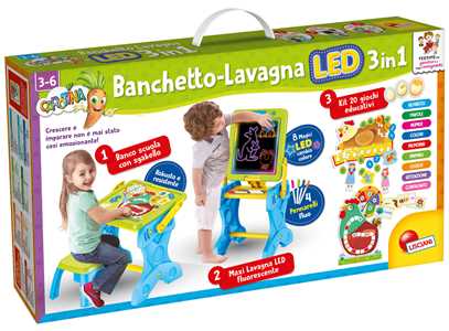 Giocattolo Carotina Banchetto Led Gioco E Imparo 3 In 1 Lisciani