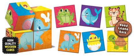 Montessori Legno Cubes And Puzzle - 3