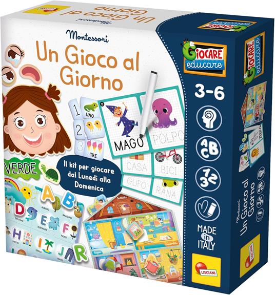 Lisciani Giochi - Giocare Educare Montessori un gioco al giorno, 111619