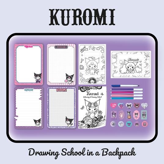 Kuromi drawing school in a backpack, 119691 - 4