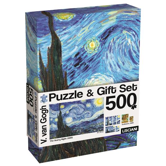 Van gogh puzzle & gift set art the starry night, 120666