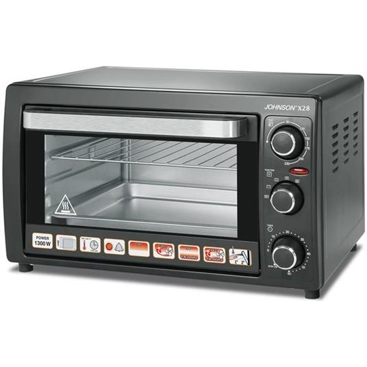 JOHNSON Forno Elettrico X28 Capacità 28 Litri Potenza 130 Watt Colore Nero  - Johnson - Casa e Cucina | IBS