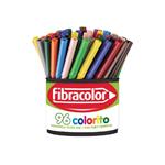 Pennarelli colorito fine fibracolor - barattolo 96 colori