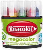 Pennarello Fibracolor Megacolor Maxi. Barattolo 20 pezzi