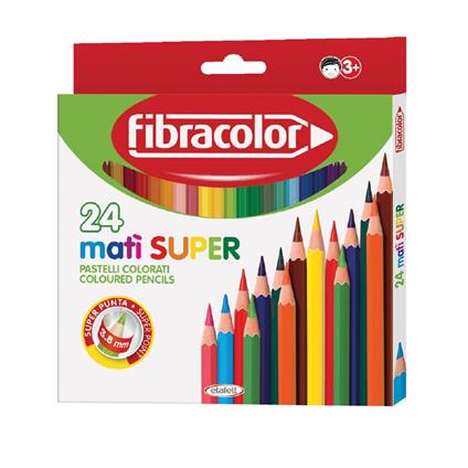 Pastelli Matì Super Fibracolor - Astuccio 24 Colori