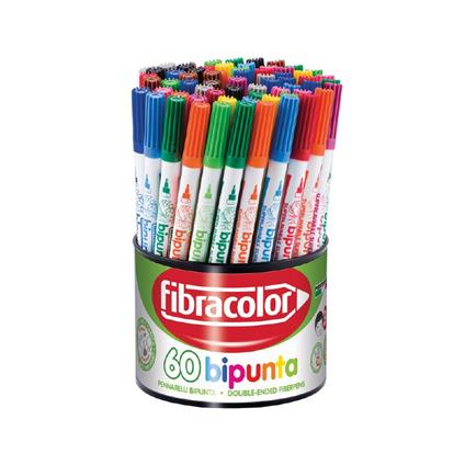 Pennarelli Bipunta - Barattolo 60 Pz.