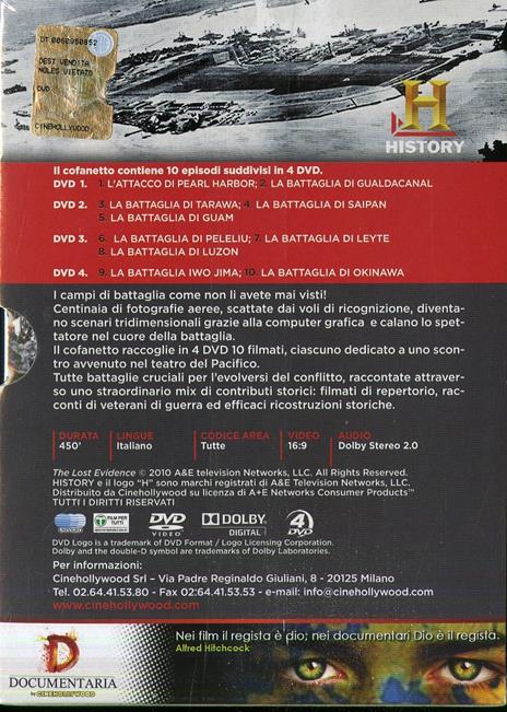 Le battaglie della Seconda guerra mondiale nell'Oceano Pacifico (4 DVD) - DVD - 2