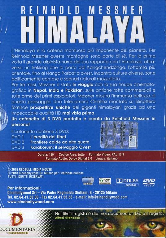 Himalaya di Reinhold Messner (3 DVD) di Andreas Nickel - DVD - 2