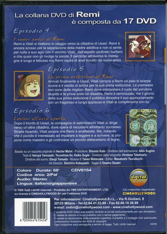 Remi. Vol. 02 di Michel Gauthier,Osamu Dezaki - DVD - 2