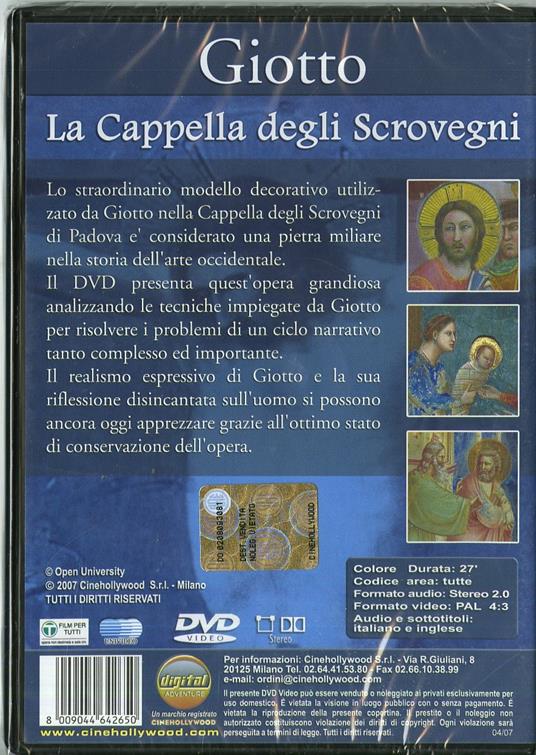 I tesori dell'arte. Giotto: la cappella degli Scrovegni - DVD - 2