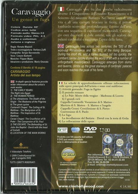 Caravaggio. Un genio in fuga - DVD - 2