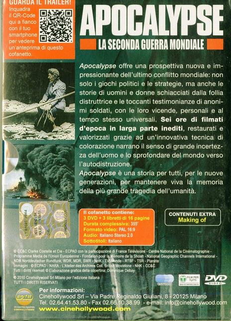 Apocalypse. La seconda guerra mondiale (3 DVD) di Danielle Costelle,Isabelle Clarke,Jean-Louis Guillaud - DVD - 3