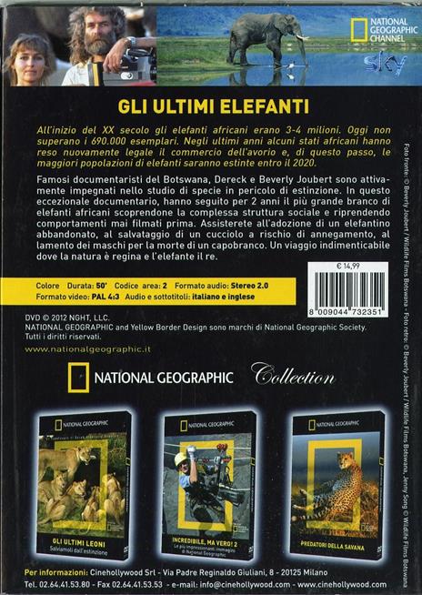 Gli ultimi elefanti (DVD) di Beverly Joubert,Derek Joubert - DVD - 2