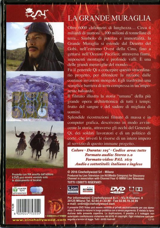 La grande muraglia. Storia e destino di un'opera immortale - DVD - 2