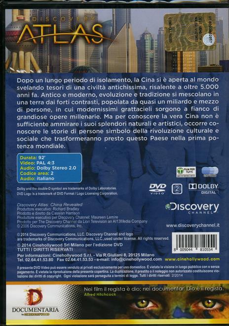 Cina. Discovery Atlas - DVD - 2