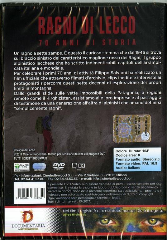 I ragni di Lecco. 70 anni di storia (DVD) - DVD - 2