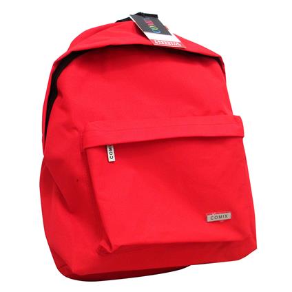 Zaino scuola americano Monocromo Comix. Rosso