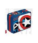 Astuccio attrezzato 3 zip Marvel. Capitan America