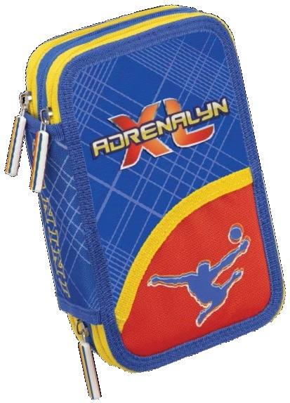 Astuccio accessoriato 3 zip Calciatori Panini