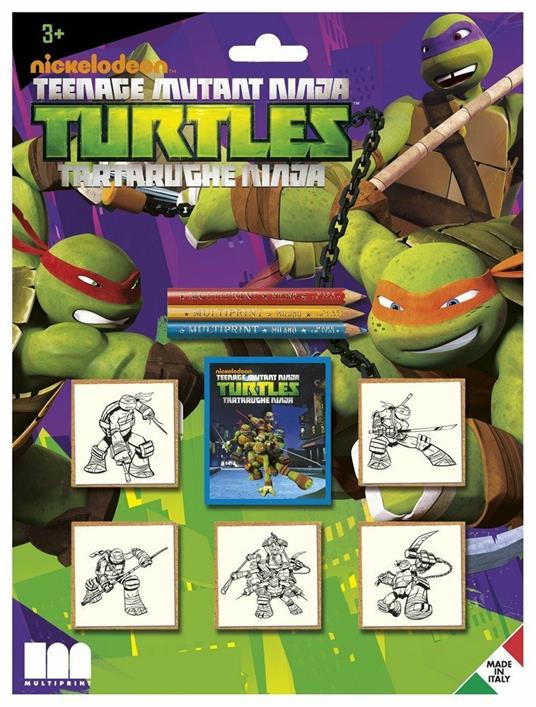 Blister 5 Timbri. Ninja Turtles