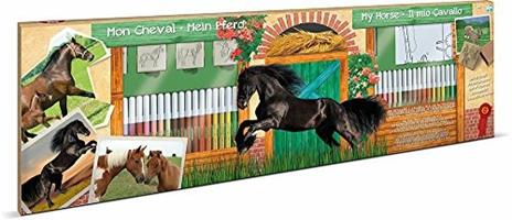 Mega Colouring 60 Pennarelli. Horses
