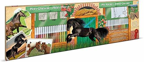 Mega Colouring 60 Pennarelli. Horses