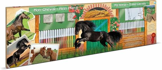 Mega Colouring 60 Pennarelli. Horses - 3