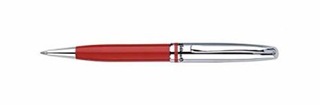 Penna a sfera Pelikan Jazz, meccanismo a rotazione, colore di scrittura nero, punta M, fusto rosso - 2