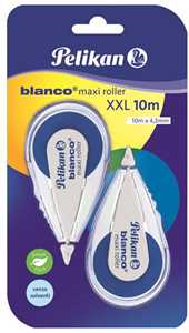 Cartoleria Correttore a nastro Pelikan Maxi Roller XXL, 4,2mm x 10mt. Confezione da 2 pezzi Pelikan