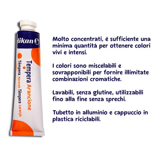 Box 108 tempere Pelikan 21 ml. Confezione da 12 colori (5 primari + 7 secondari) - 3