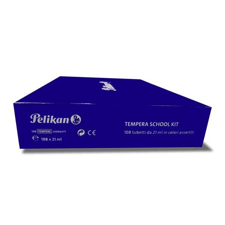 Box 108 tempere Pelikan 21 ml. Confezione da 12 colori (5 primari + 7 secondari) - 4