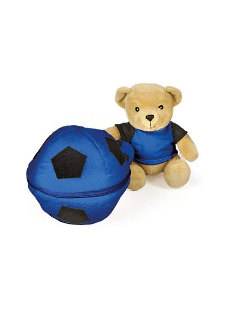 Palla Calcio con Zip e orso Nero Azzurra - 3