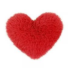 Decar-Peluche Cuore Fluffy rosso 30 cm