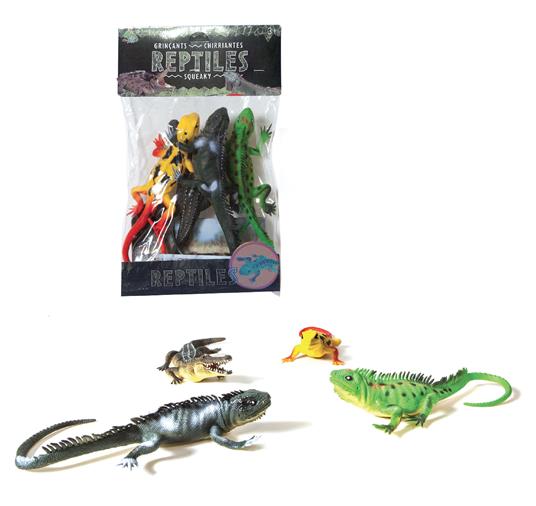 Busta 4Pz Rettili 25Cm Mis Busta H40Xl20Cm