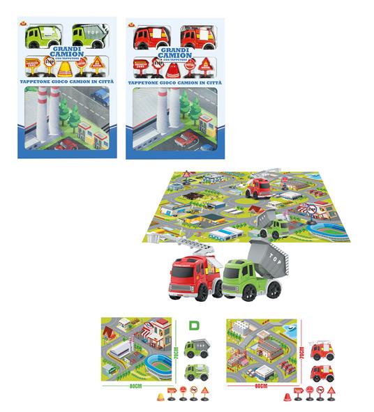 TAPPETI 2ASS 80X70CM C/MEZZI FRIZ ACC BOX H40XL28