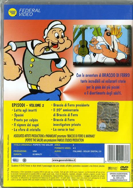 Le grandi avventure di Braccio di Ferro. Disco 02 - DVD - 2